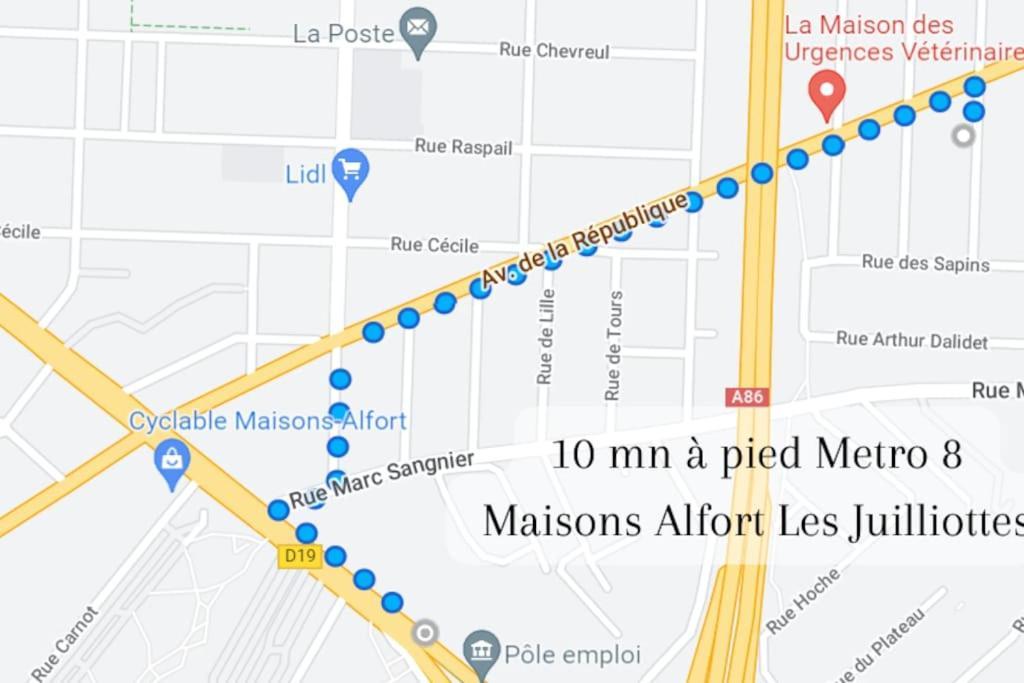 Escale-Marne Fr - 102 - Free Parking - Free Luggage Storage - All Equipped - Linen Included - Washing Machine - 10Mn Walk Metro 8 - Rer A - Panoramic View - From 1 To 4 Guests Maisons-Alfort Eksteriør billede