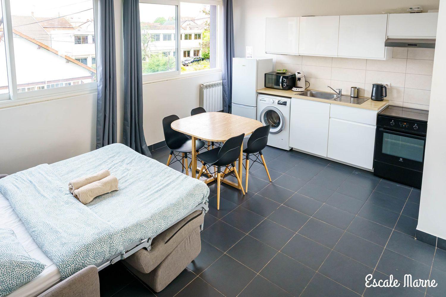 Escale-Marne Fr - 102 - Free Parking - Free Luggage Storage - All Equipped - Linen Included - Washing Machine - 10Mn Walk Metro 8 - Rer A - Panoramic View - From 1 To 4 Guests Maisons-Alfort Eksteriør billede