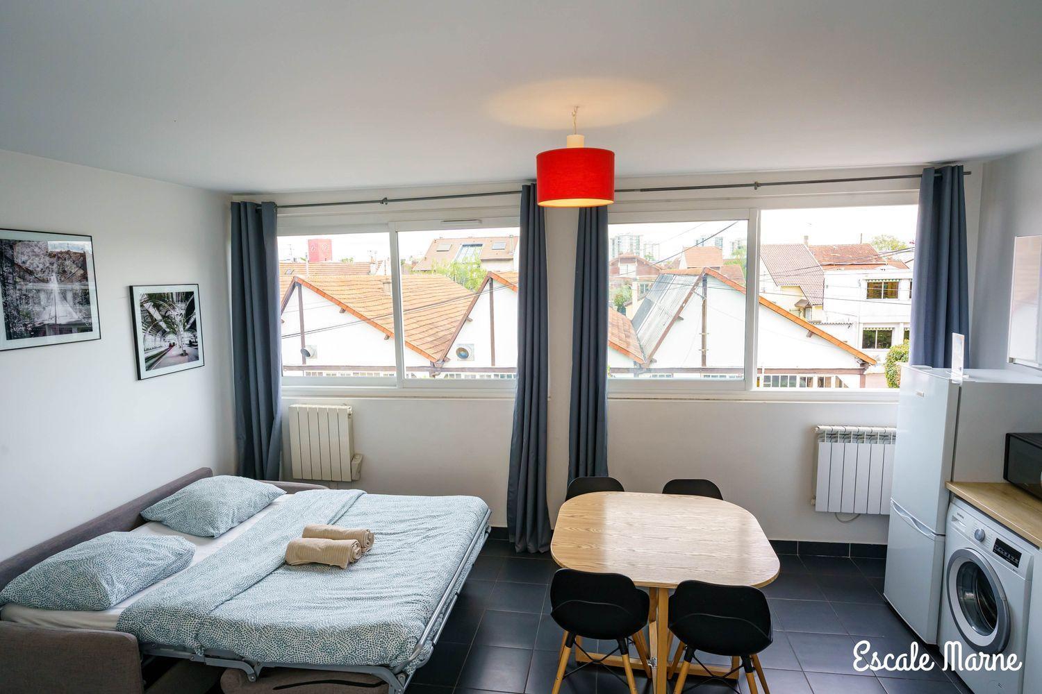 Escale-Marne Fr - 102 - Free Parking - Free Luggage Storage - All Equipped - Linen Included - Washing Machine - 10Mn Walk Metro 8 - Rer A - Panoramic View - From 1 To 4 Guests Maisons-Alfort Eksteriør billede