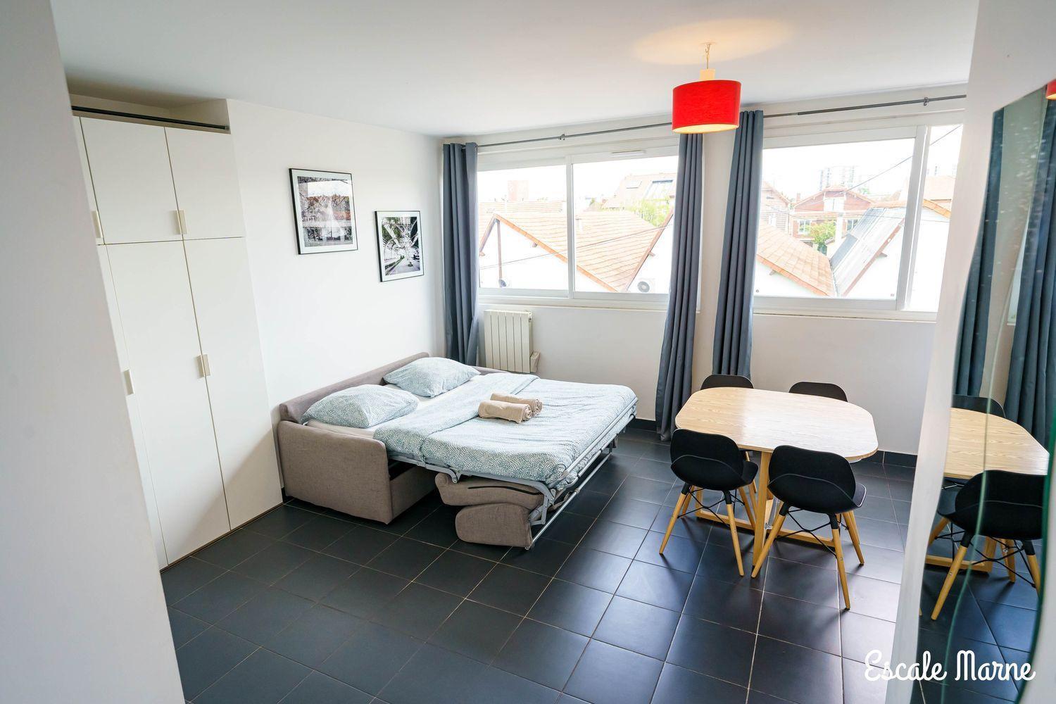 Escale-Marne Fr - 102 - Free Parking - Free Luggage Storage - All Equipped - Linen Included - Washing Machine - 10Mn Walk Metro 8 - Rer A - Panoramic View - From 1 To 4 Guests Maisons-Alfort Eksteriør billede